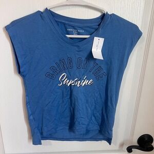 American Eagle Kids Graphic Tee Bring On The Sunshine‎ Top Size 12 NWT